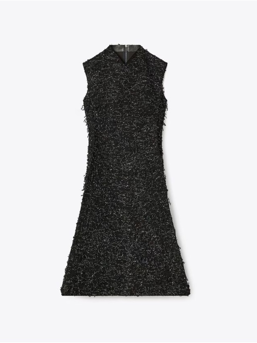 Tory Burch black sleeveless fringe dress - size 8